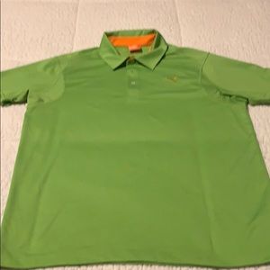Men’s medium green puma golf shirt